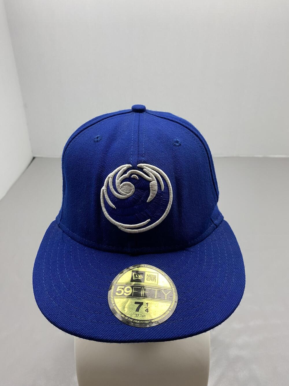 New Era Hat Cap Fitted Mens 7 1/4 Blue Wool Twill 59FIFTY Phoenix Baseball Cap